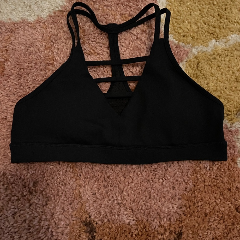 Zyia Black Strappy Women's Sport Bra
